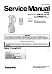 Panasonic MX-GX1061WTN Service Manual