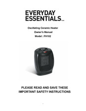 Everyday Essentials FH102 Owner's Manual