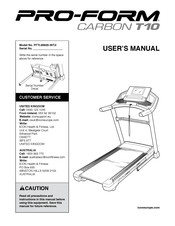 Icon PRO-FORM CARBON N10 User Manual