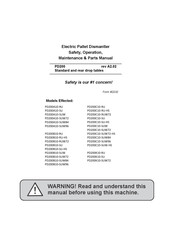 Wood-mizer PD200B10-SUW72 Safety, Operation, Maintenance & Parts Manual