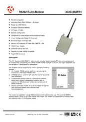 RF RS232 Quick Setup Manual