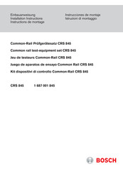 Bosch CRS 845 Installation Instructions Manual
