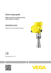 Vega VEGAPULS 62 Quick Setup Manual