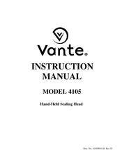 Vante 4105 Instruction Manual
