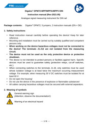 Tde Instruments Digalox DPM72-MPP Instruction Manual