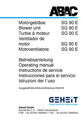 GEHEIT ABAC SG 90 E Operating Manual