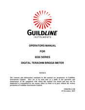Guildline 6530-B Operator's Manual