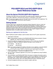 Spirent DX3-QSFP-DD-8 Quick Reference Manual