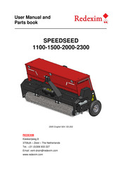 Redexim Speedseed 1100 User Manual And Parts Book