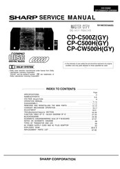 Sharp CD-C500Z Service Manual