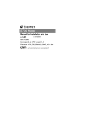 Aim Enermet E700 Manual For Installation And Use