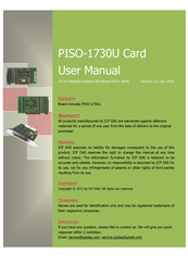 ICP DAS USA PISO-1730U User Manual