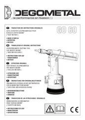 Degometal GO 60 Instructions For Use Manual