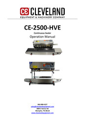 CE CLEVELAND CE-2500-HVE Operation Manual