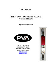 PVA FC100-CF1 Operation Manual