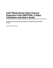 Intel SBEFCM4 Installation And User Manual