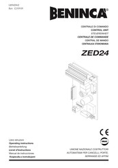 Beninca ZED24 Operating Instructions Manual