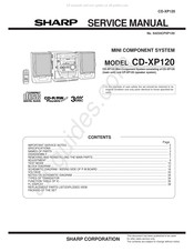 Sharp CD-XP120 Service Manual