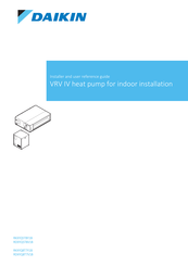 Daikin RDXYQ8T7V1B Installer And User Reference Manual