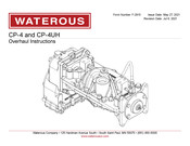 Waterous CP-4 Overhaul Instructions