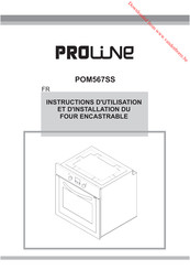 Proline POM567SS Operating And Installation Instructions