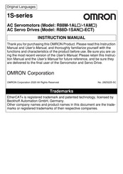 Omron R88D-1SAN15H-ECT Instruction Manual