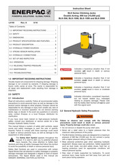 Enerpac BLS-1506 Instruction Sheet