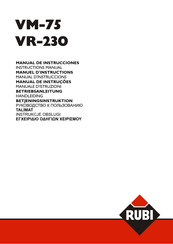 Rubi VR-230 Instruction Manual