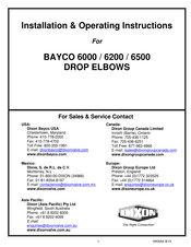 Dixon BAYCO 6200 Installation & Operating Instructions Manual