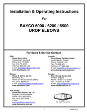 Dixon BAYCO 6000 Installation & Operating Instructions Manual