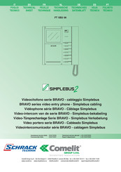 Comelit BRAVO FT SB2 06 Technical Sheet