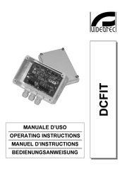 Videotec DCFIT Operating Instructions Manual