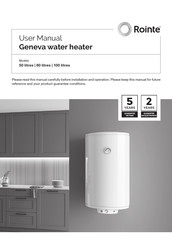 Rointe Geneva 080DHW4 User Manual