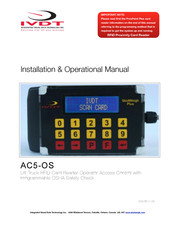 IVDT AC5-OS V1.25 Series Installation & Operational Manual