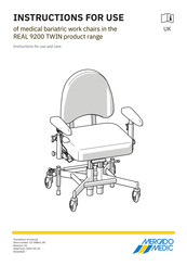 Mercado Medic REAL 9200 TWIN Instructions For Use And Care Manual