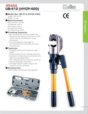 KUDOS HYCP-400 Safety Operating & Maintenance Instructions