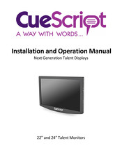 CueScript CSTML-24 Installation And Operation Manual