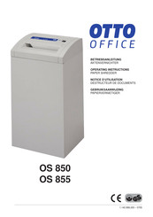 Otto Office OS 850 Operating Instructions Manual