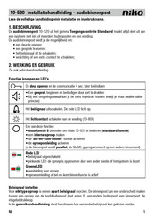 Niko 10-520 Manual