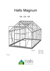Halls Greenhouses Magnum 128 Assembly Instructions Manual