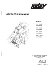Hotsy HHD 8/30 G Operator's Manual