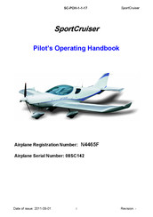 czech sport aircraft 08SC142 Pilot Operating Handbook