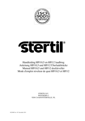stertil HP/10,5 Manual