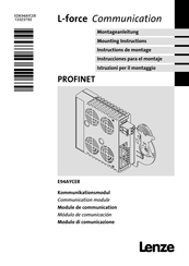 Lenze L-force PROFINET E94AYCER Mounting Instructions
