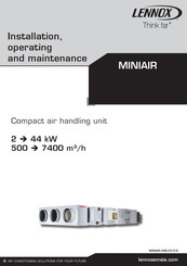 Lennox MINIAIR Installation, Operating And Maintenance