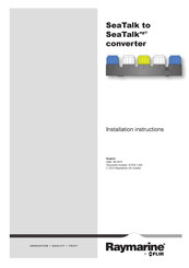 FLIR Raymarine E22158 Installation Instructions Manual