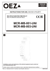 OEZ MINIA MCR-MB-003-UNI Instructions For Use Manual
