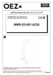 OEZ MINIA MMR-X3-001-A230 Instructions For Use Manual