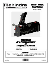 Mahindra BER3PTSB78H Owner's Manual