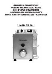 Metcalfe TR 50 Operating And Maintenance Manual
